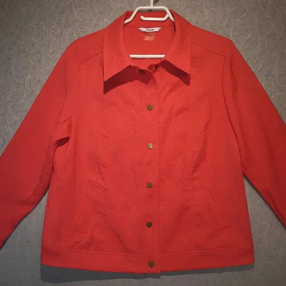 Alia  Women's Pink Embossed Blazer Jacket Size 12 - Picture 3 of 12